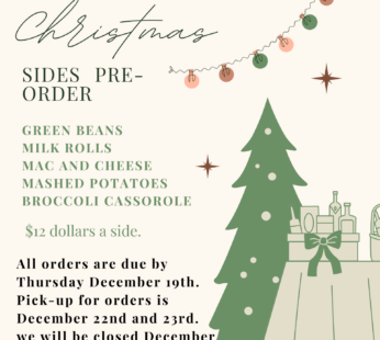 Christmas Sides Pre-Order